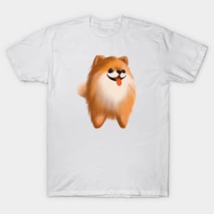 Cute Pomeranian Drawing T-Shirt